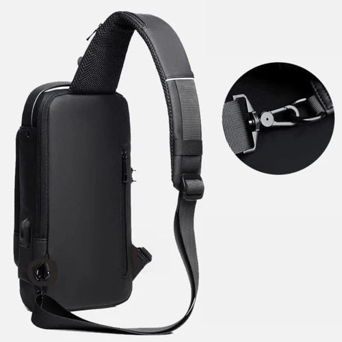 Mochila anti-furto com Senha USB