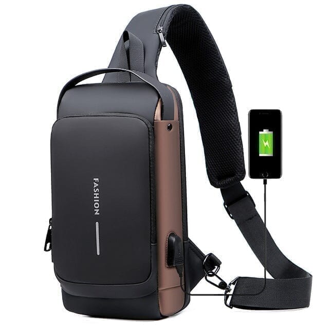 Mochila anti-furto com Senha USB