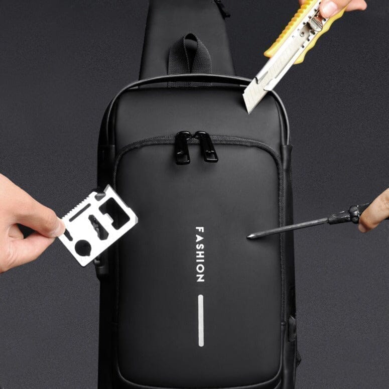 Mochila anti-furto com Senha USB